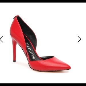 Calvin Klein Red Sabrina Heel